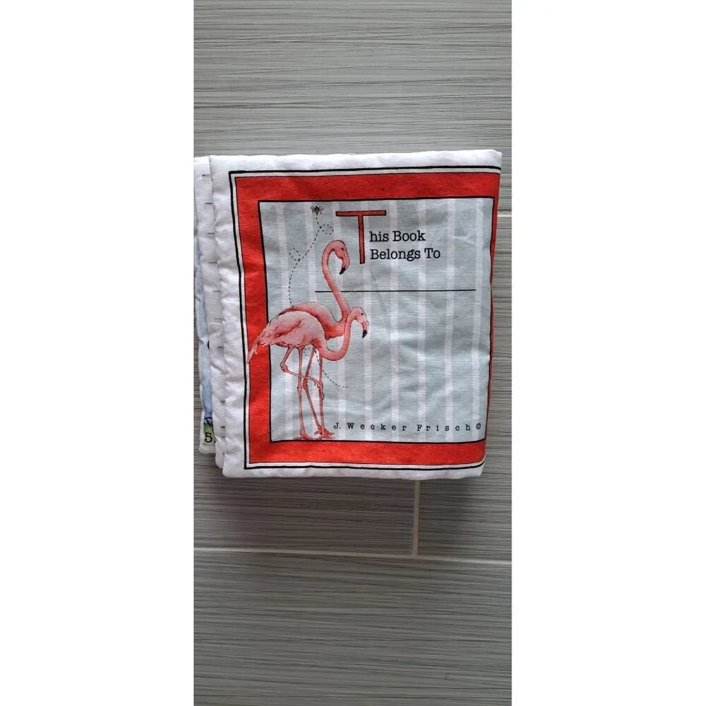 Hungry Animal Alphabet Cloth Book Toddler Soft Fabric Storybook Educational Toy - Picture 8 of 9